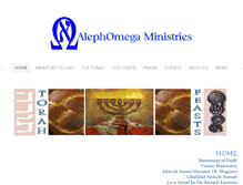 Tablet Screenshot of alephomegaministries.com
